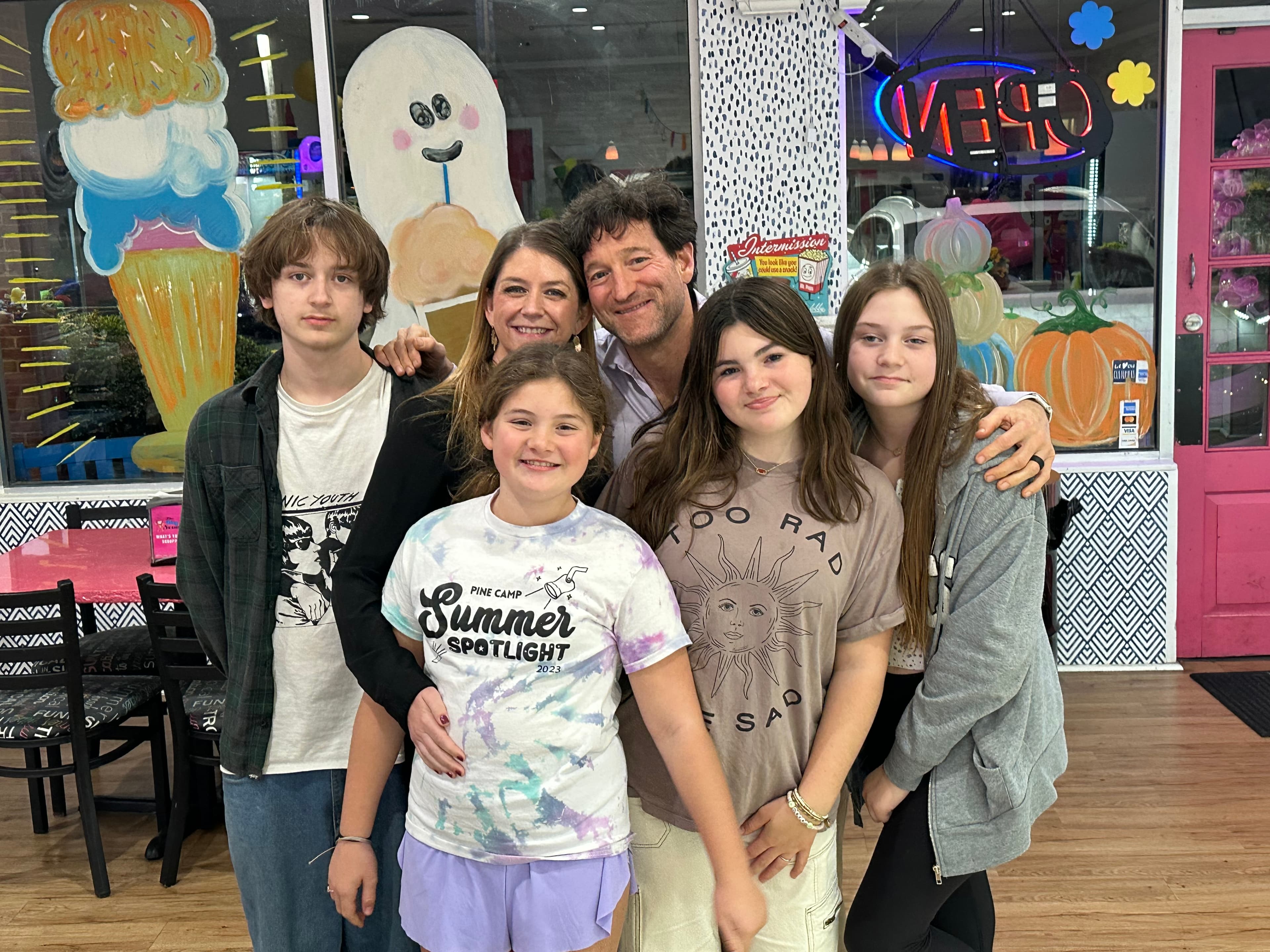 Mike with his family