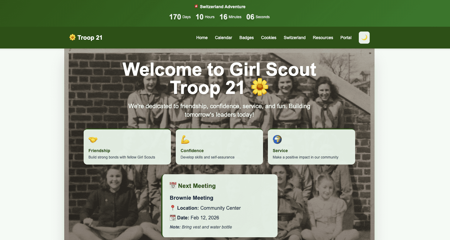 Bea's Girl Scout Troop Hub